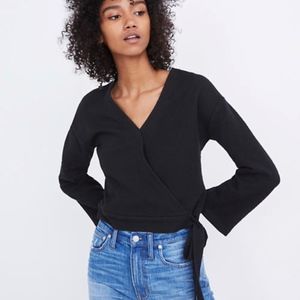 Madewell Texture & Thread Wrap Top